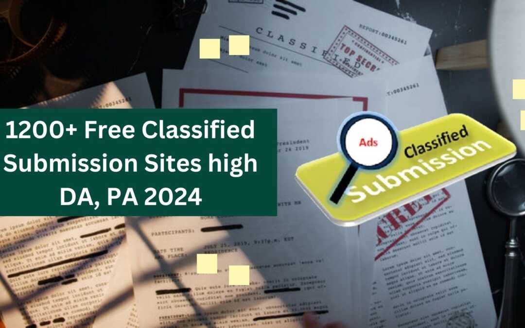 1200+ Free Classified Submission Sites high DA, PA 2025