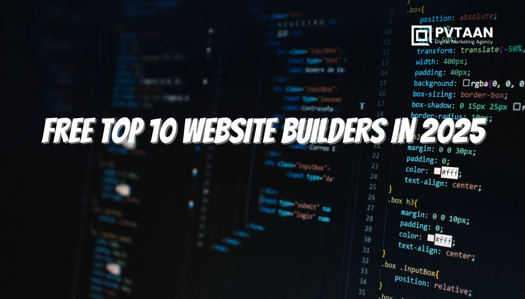 Free Top 10 Website Builders in 2025