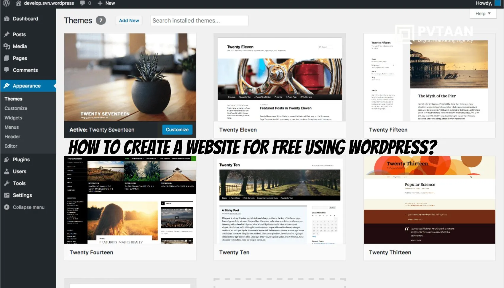 How to Create a Website for Free Using WordPress